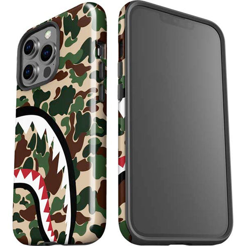 Shark Teeth Street Camo iPhone 15 Pro Impact Case